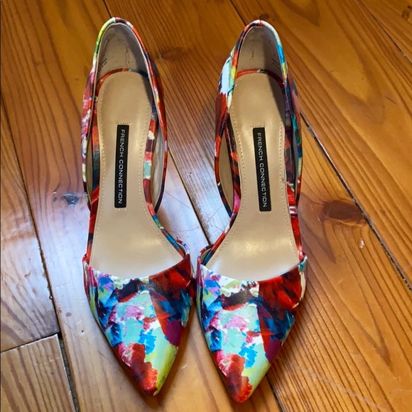 multicolored pumps